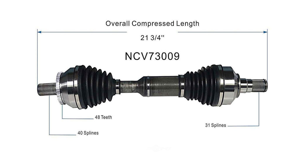Left New CV Complete Assy   GSP North America   NCV73009