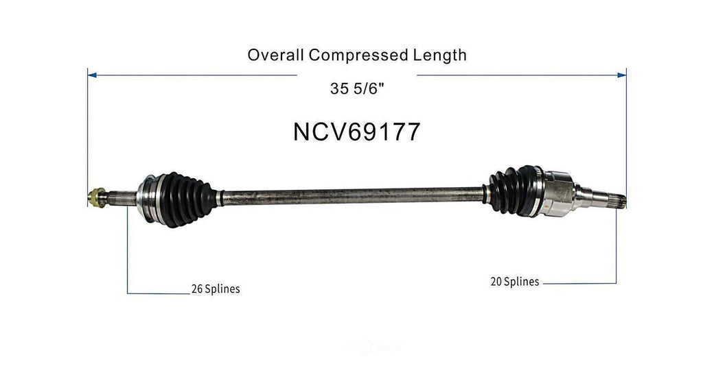 Right New CV Complete Assy   GSP North America   NCV69177