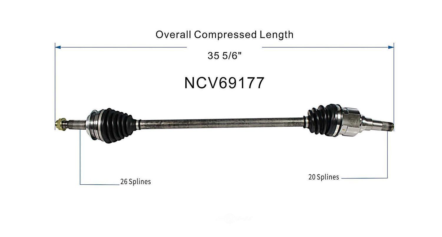 Right New CV Complete Assy   GSP North America   NCV69177