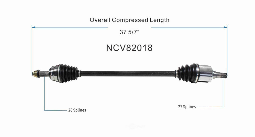 Right New CV Complete Assy   GSP North America   NCV82018