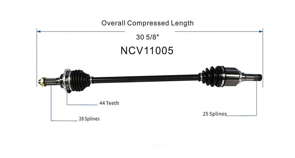 Left New CV Complete Assy   GSP North America   NCV11005