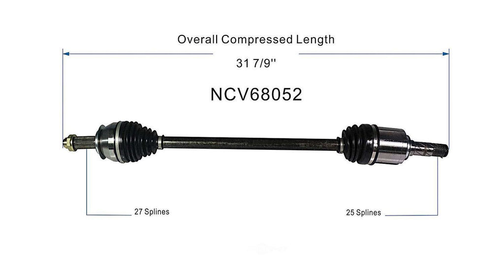 Axle Shaft Assy- CV Shaft   GSP North America   NCV68052