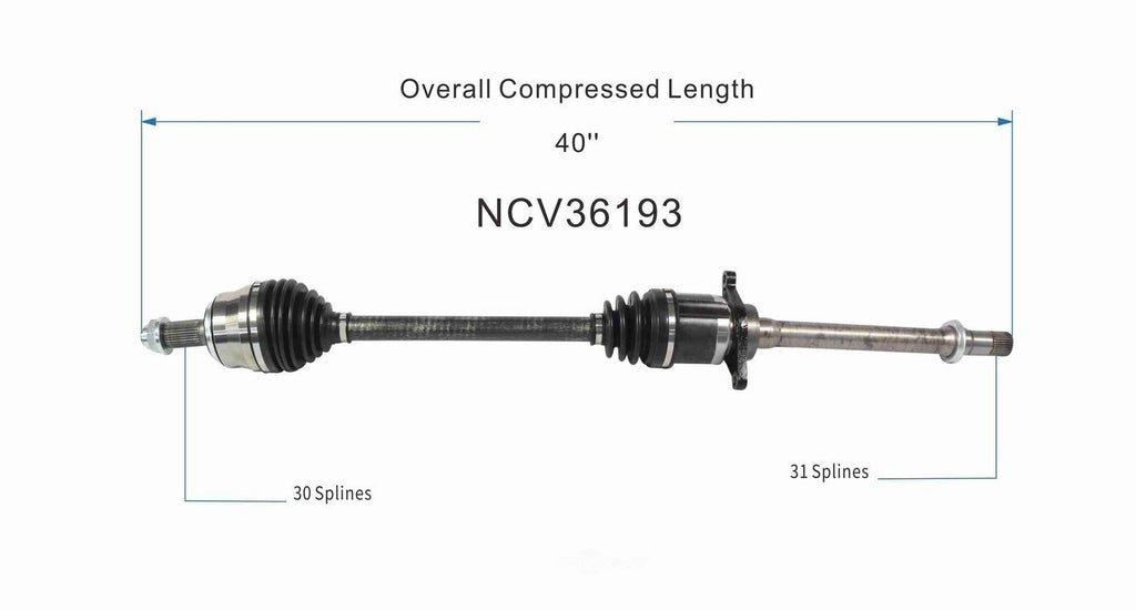 Right New CV Complete Assy   GSP North America   NCV36193