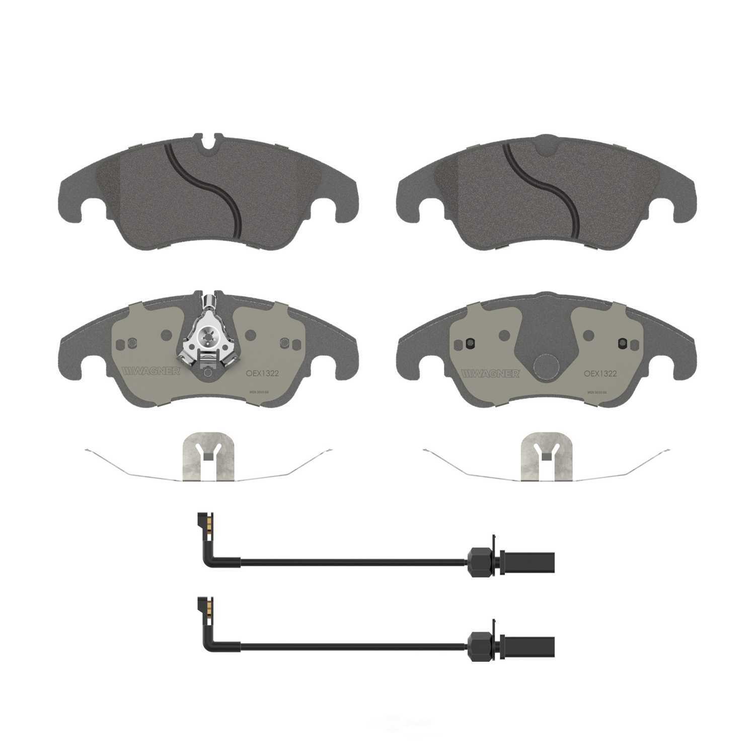 Frt Premium Ceramic Brake Pads  Wagner  OEX1322