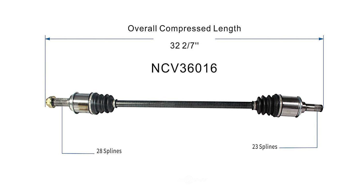 Right New CV Complete Assy   GSP North America   NCV36016