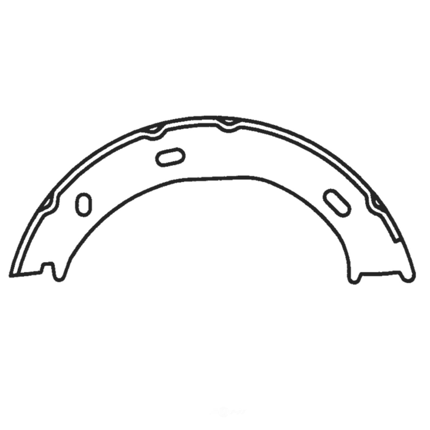 Rr Parking Brake Shoes  Centric Parts  111.08660