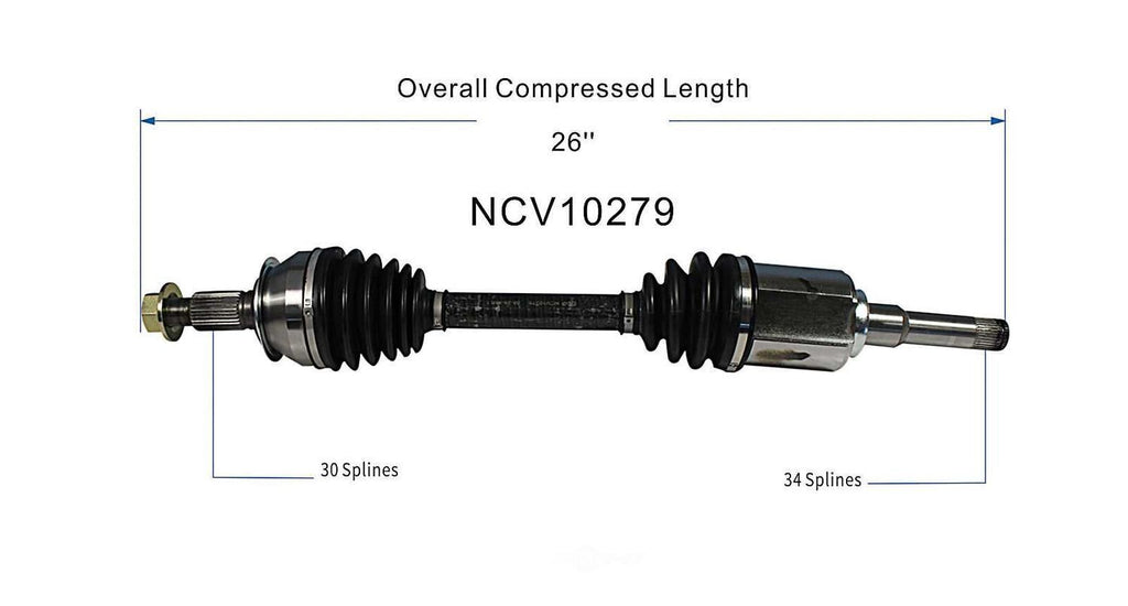 Left New CV Complete Assy   GSP North America   NCV10279