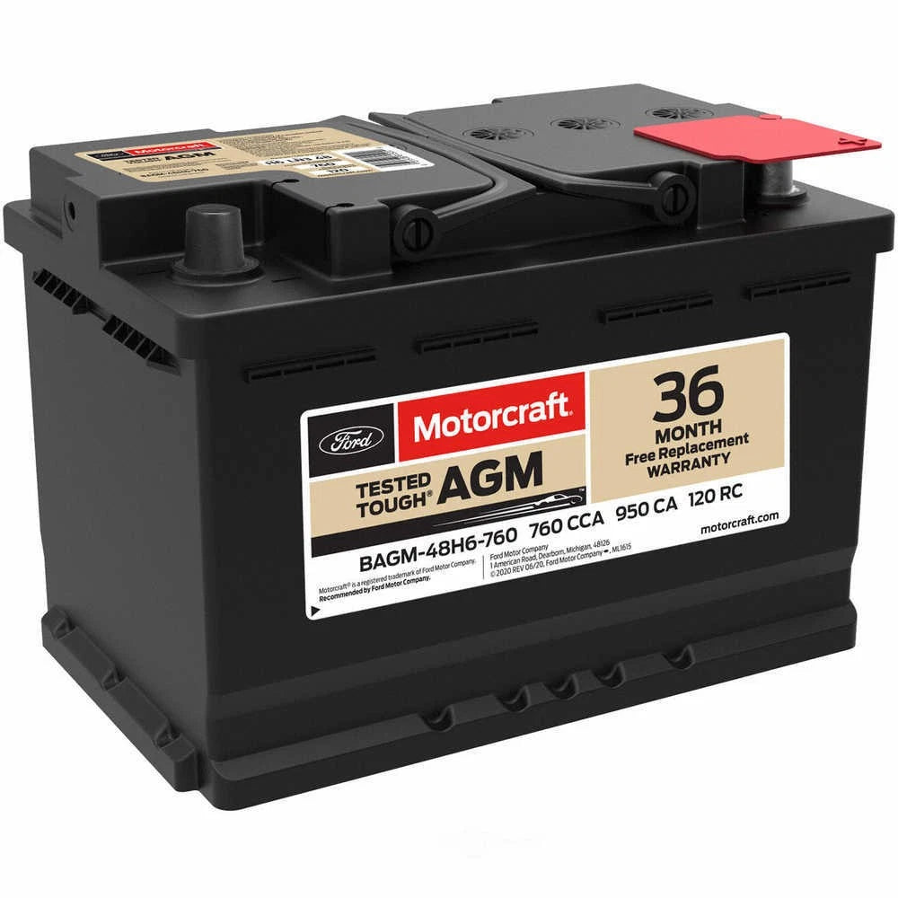 New Ford Motorcraft BAGM94RH7800 AGM Vehicle Battery BCI Group 94R, CCA 800, RC 140