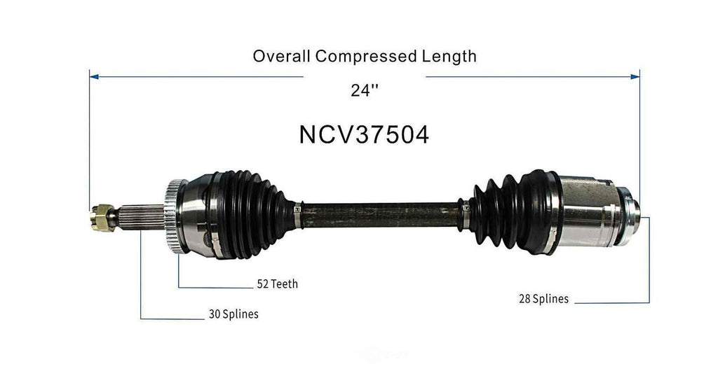 Right New CV Complete Assy   GSP North America   NCV37504