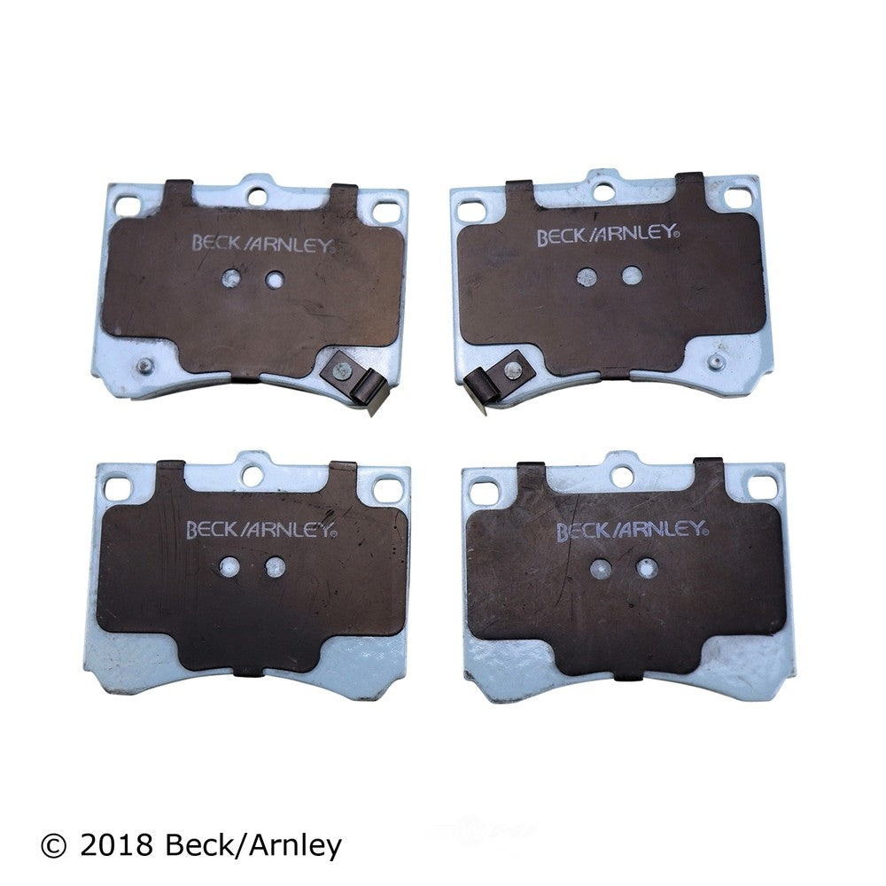 Frt Prem Brake Pads  Beck/Arnley  085-1396