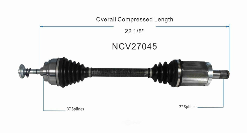 Left New CV Complete Assy   GSP North America   NCV27045