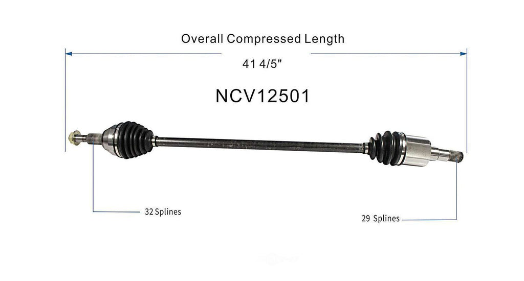 Right New CV Complete Assy   GSP North America   NCV12501