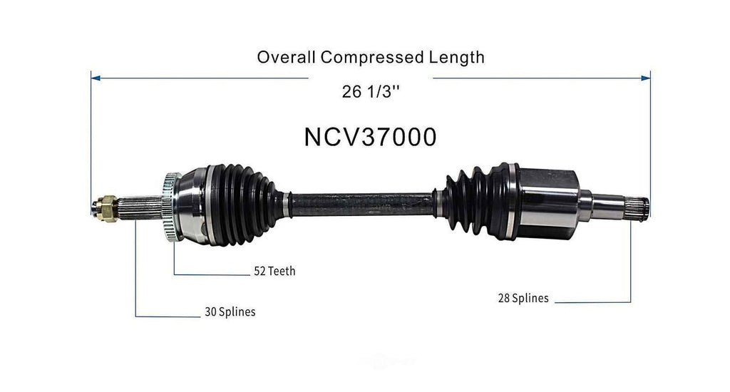Left New CV Complete Assy   GSP North America   NCV37000