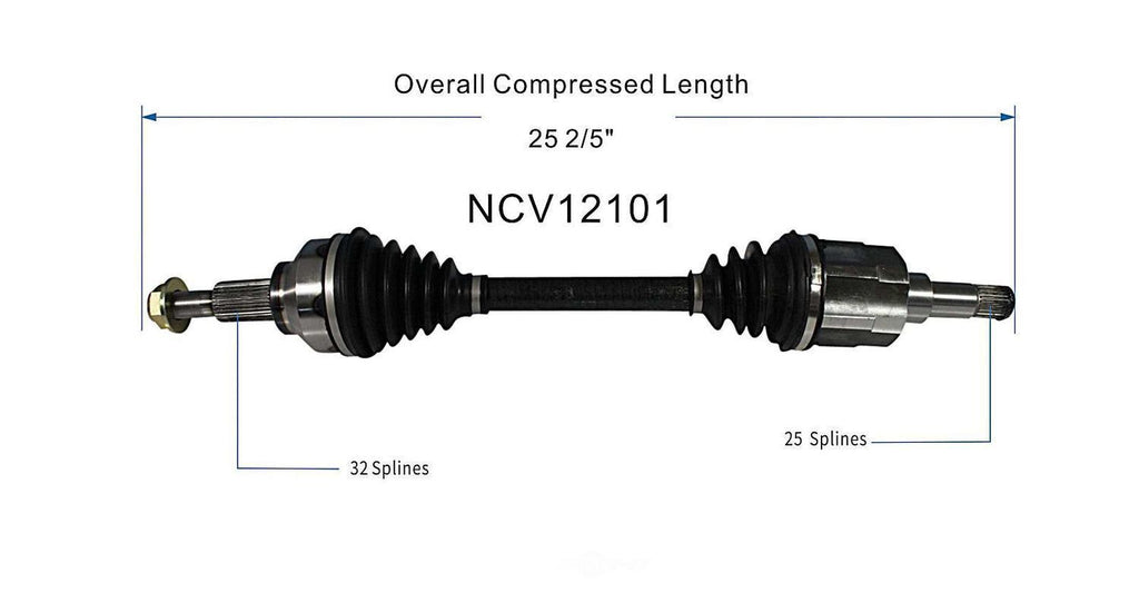 Left New CV Complete Assy   GSP North America   NCV12101