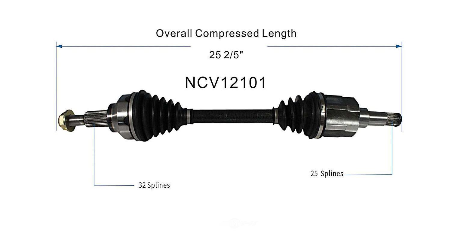 Left New CV Complete Assy   GSP North America   NCV12101