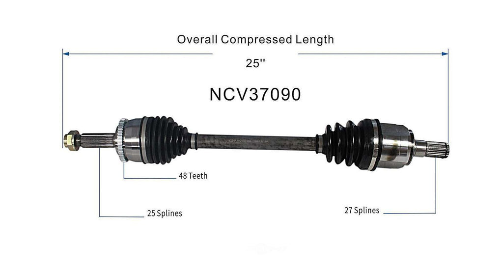 Left New CV Complete Assy   GSP North America   NCV37090