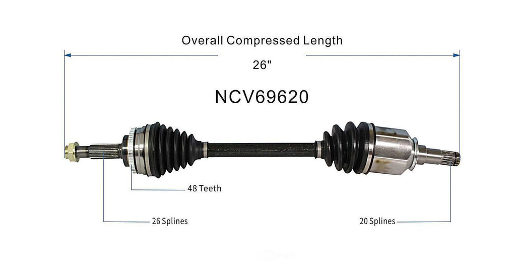 Left New CV Complete Assy   GSP North America   NCV69620