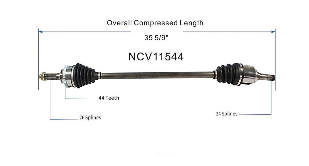 Right New CV Complete Assy   GSP North America   NCV11544