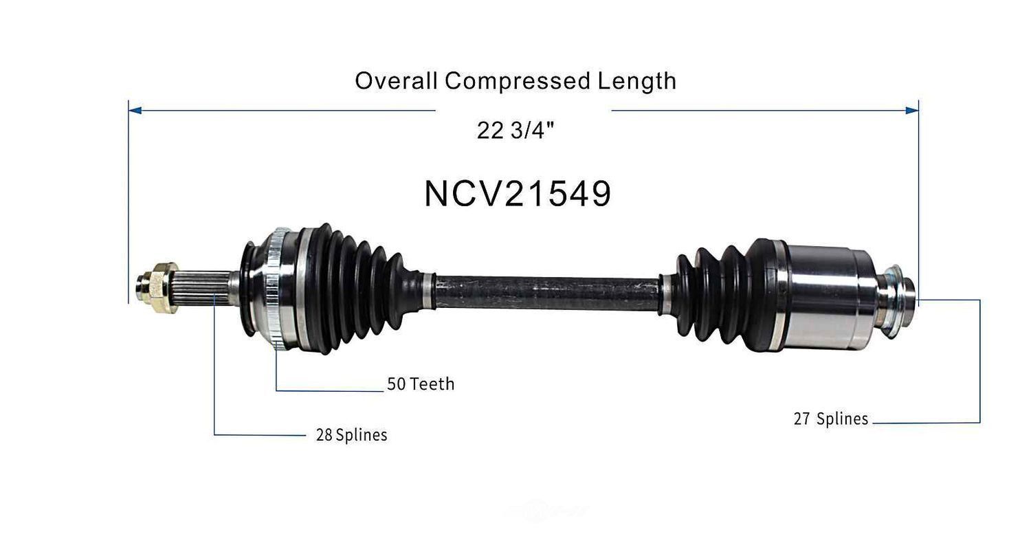 Right New CV Complete Assy   GSP North America   NCV21549
