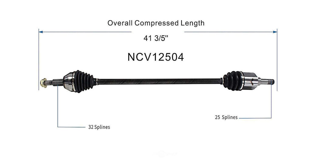 Right New CV Complete Assy   GSP North America   NCV12504