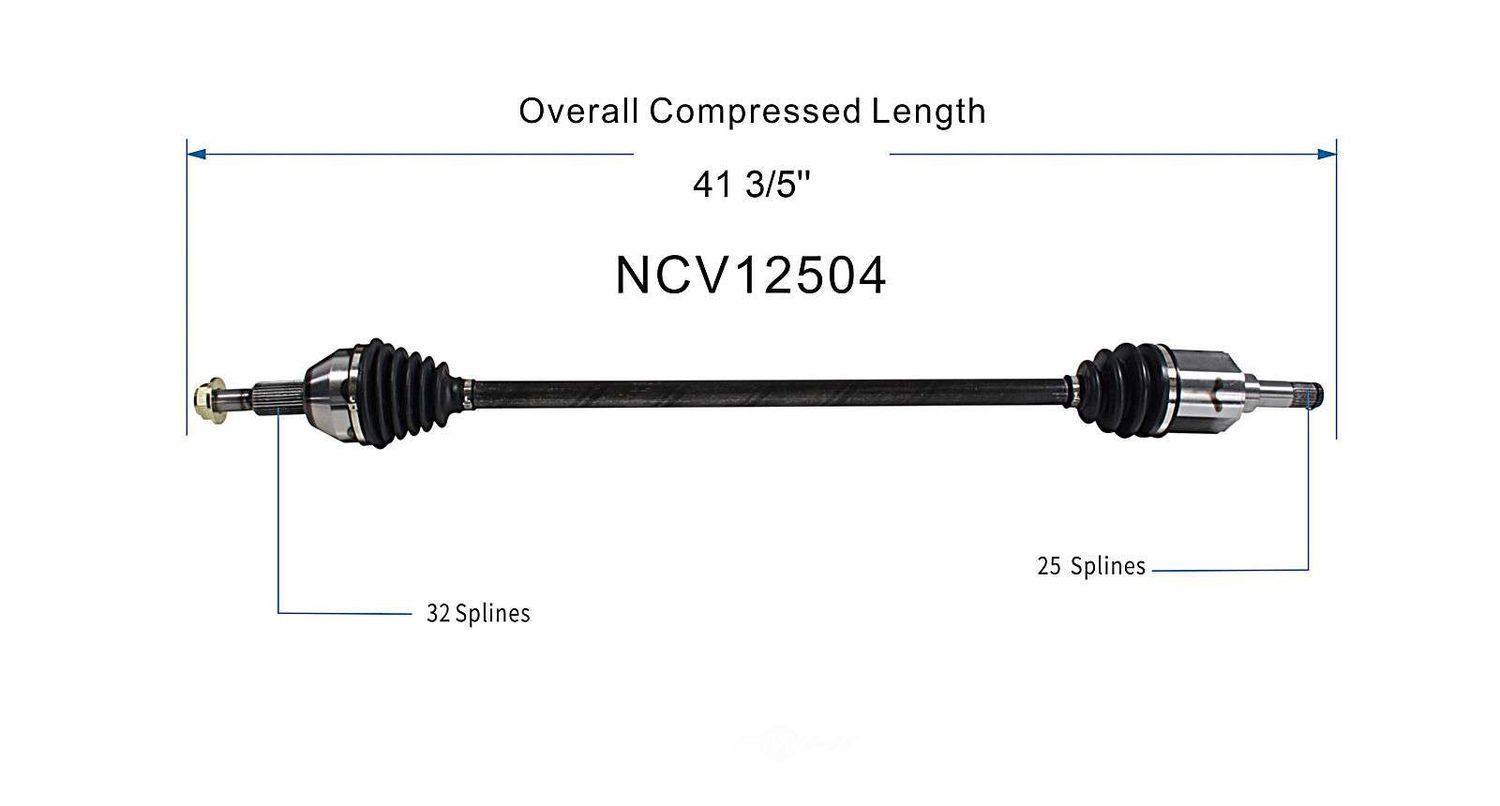 Right New CV Complete Assy   GSP North America   NCV12504