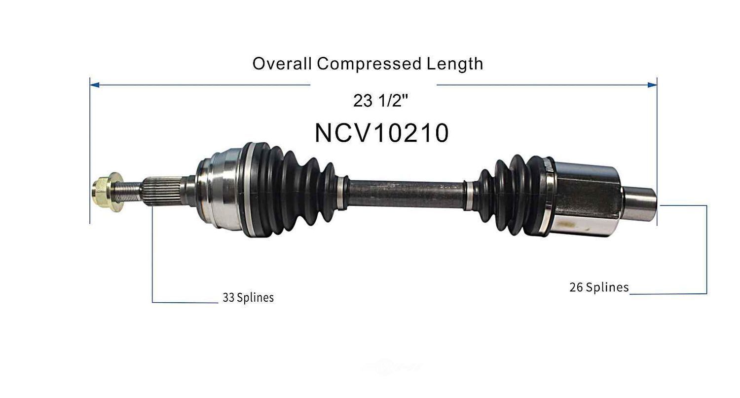 Axle Shaft Assy- CV Shaft   GSP North America   NCV10210