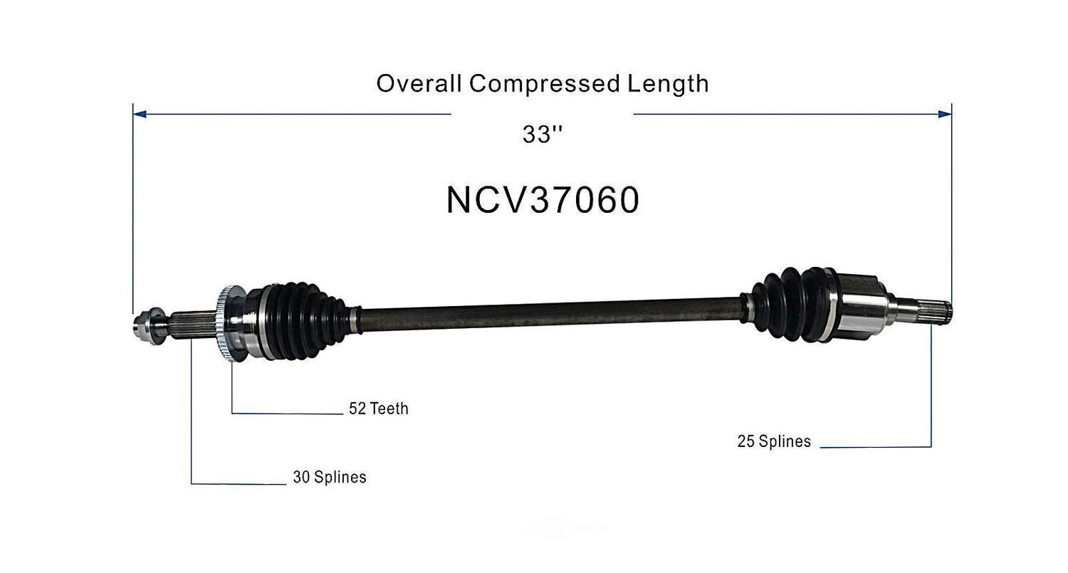 Right New CV Complete Assy   GSP North America   NCV37060