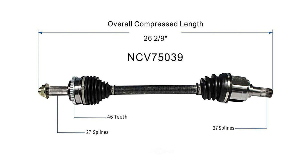 Left New CV Complete Assy   GSP North America   NCV75039
