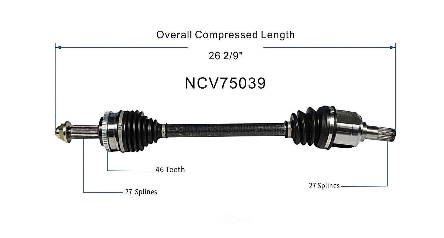 Left New CV Complete Assy   GSP North America   NCV75039