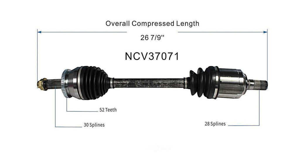 Left New CV Complete Assy   GSP North America   NCV37071