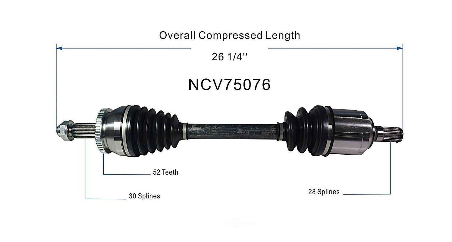 Left New CV Complete Assy   GSP North America   NCV75076