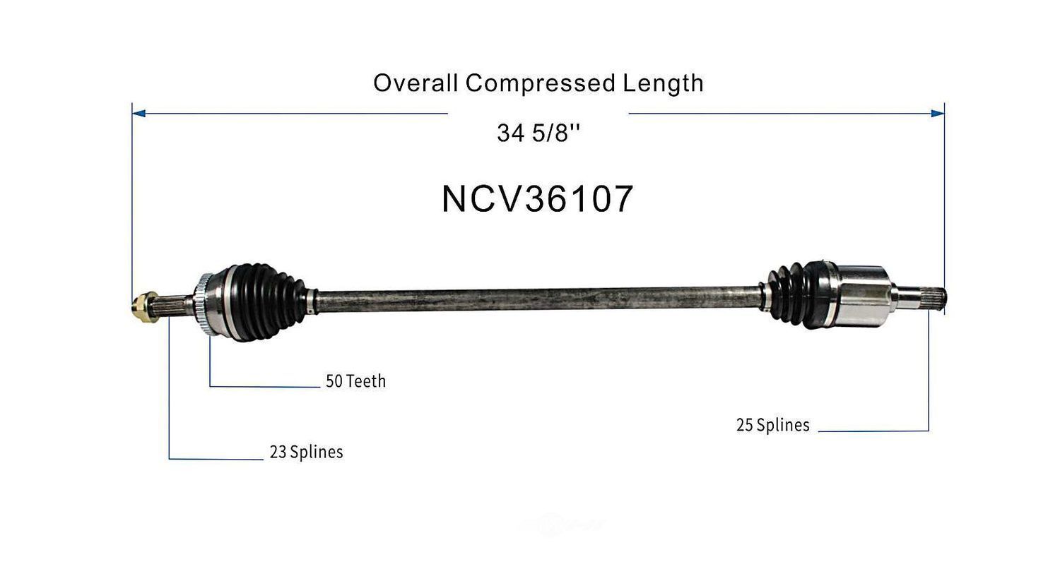 Right New CV Complete Assy   GSP North America   NCV36107
