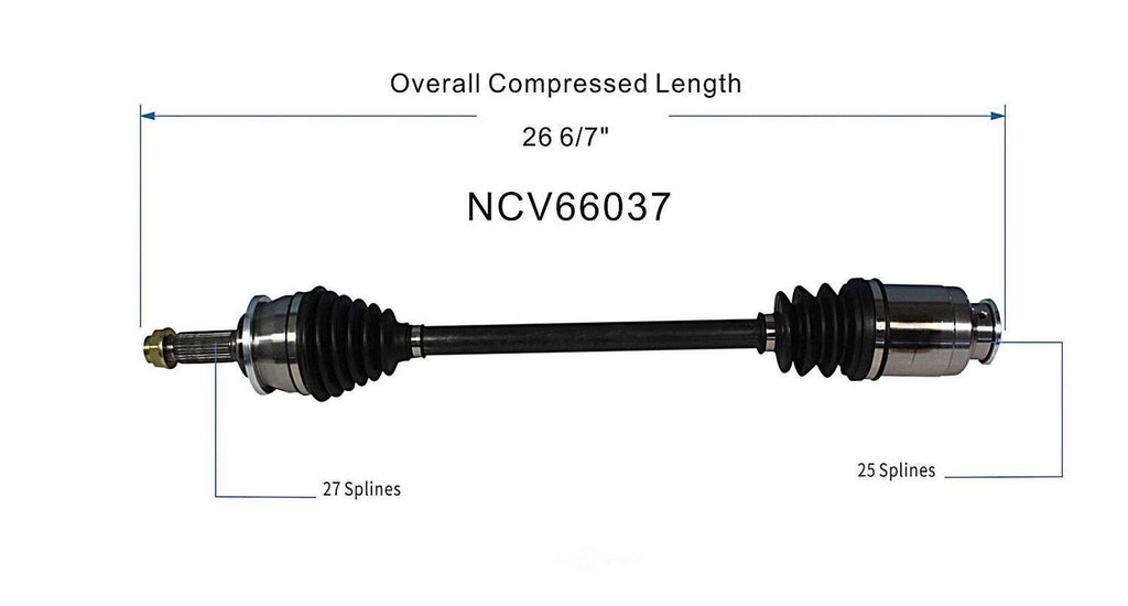 Axle Shaft Assy- CV Shaft   GSP North America   NCV66037