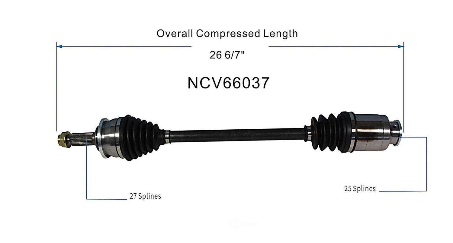 Axle Shaft Assy- CV Shaft   GSP North America   NCV66037