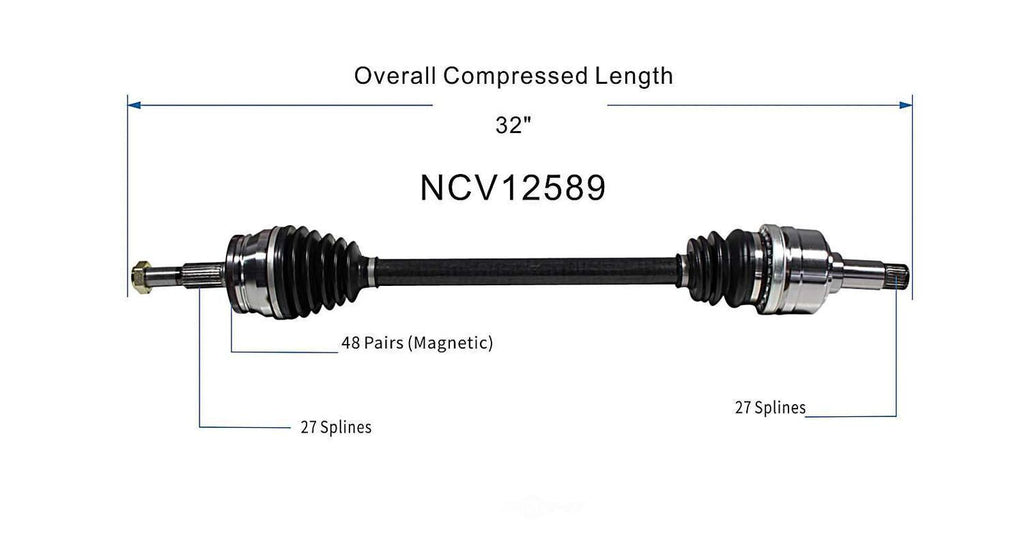 Right New CV Complete Assy   GSP North America   NCV12589