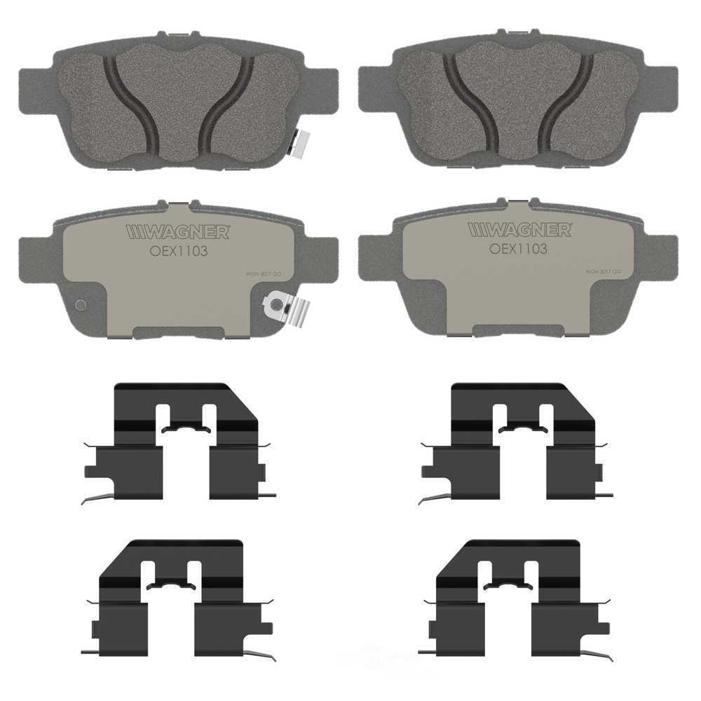 Rr Premium Ceramic Brake Pads  Wagner  OEX1103