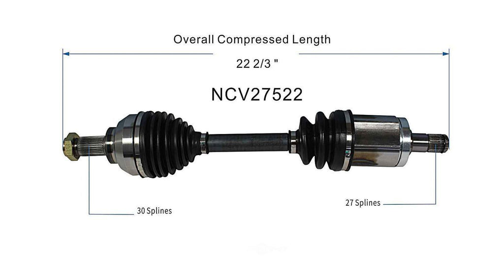 Left New CV Complete Assy   GSP North America   NCV27522
