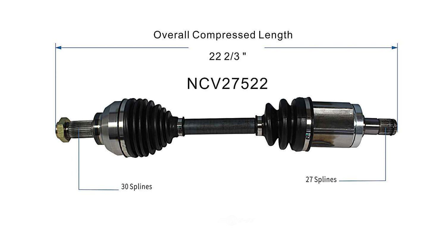 Left New CV Complete Assy   GSP North America   NCV27522