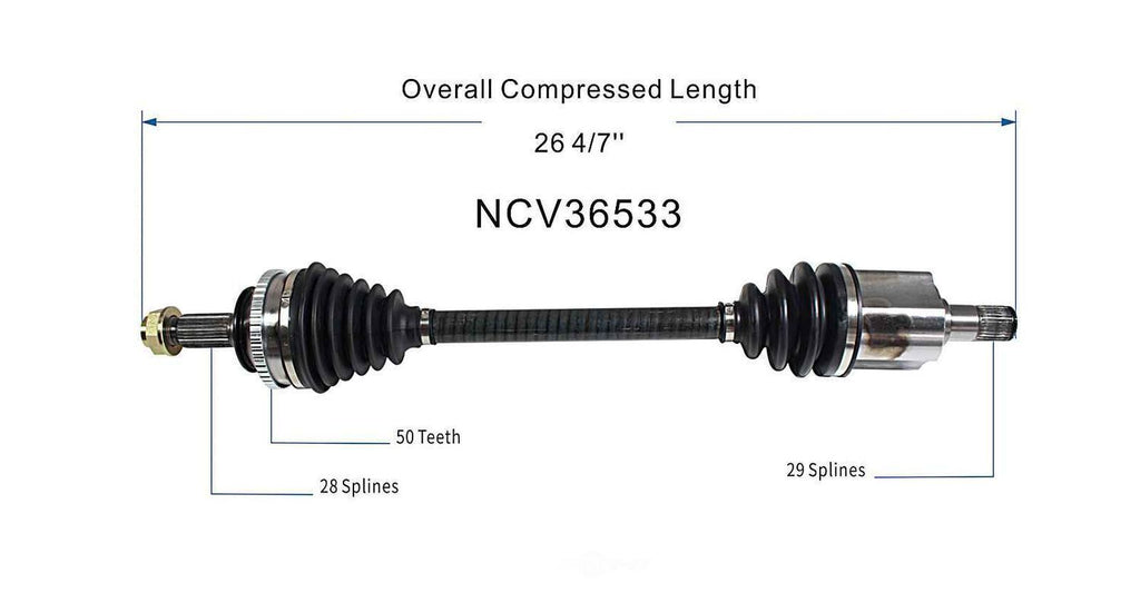 Left New CV Complete Assy   GSP North America   NCV36533