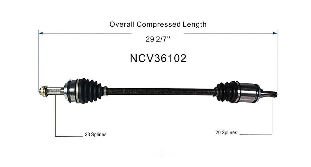 Left New CV Complete Assy   GSP North America   NCV36102
