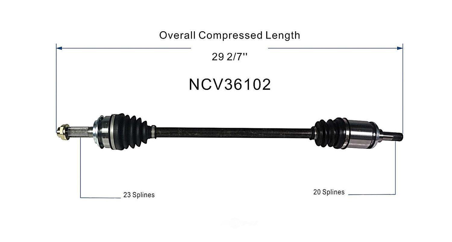 Left New CV Complete Assy   GSP North America   NCV36102