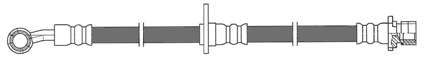 Frt Brake Hose  Centric Parts  150.40130
