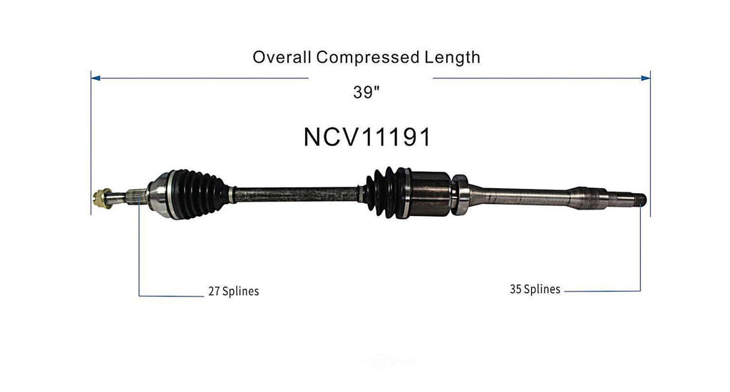 Right New CV Complete Assy   GSP North America   NCV11191