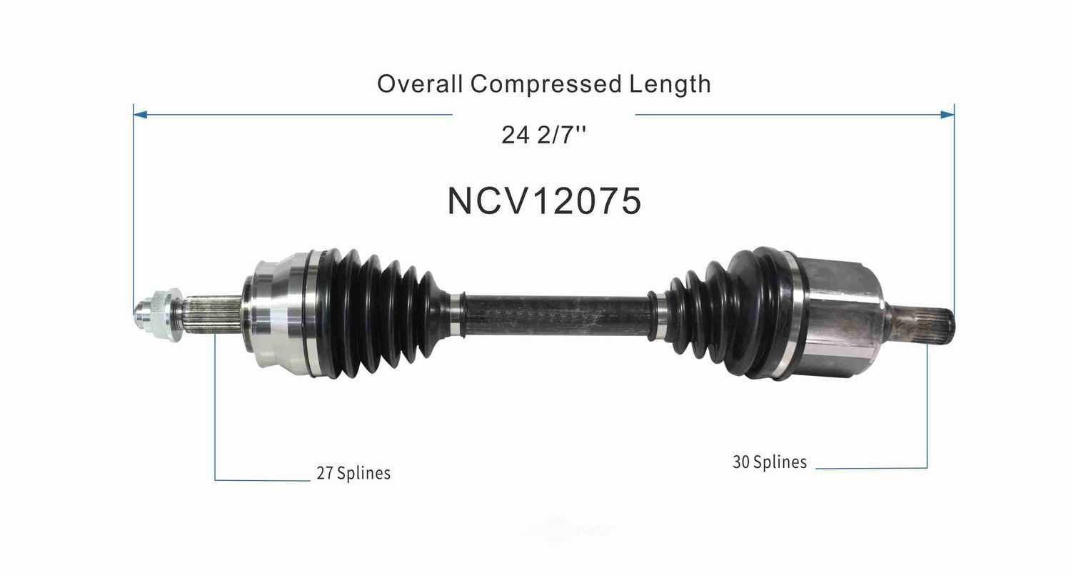 Left New CV Complete Assy   GSP North America   NCV12075