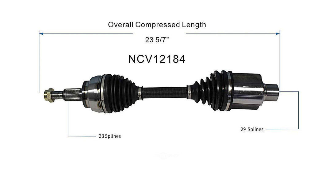 Axle Shaft Assy- CV Shaft   GSP North America   NCV12184