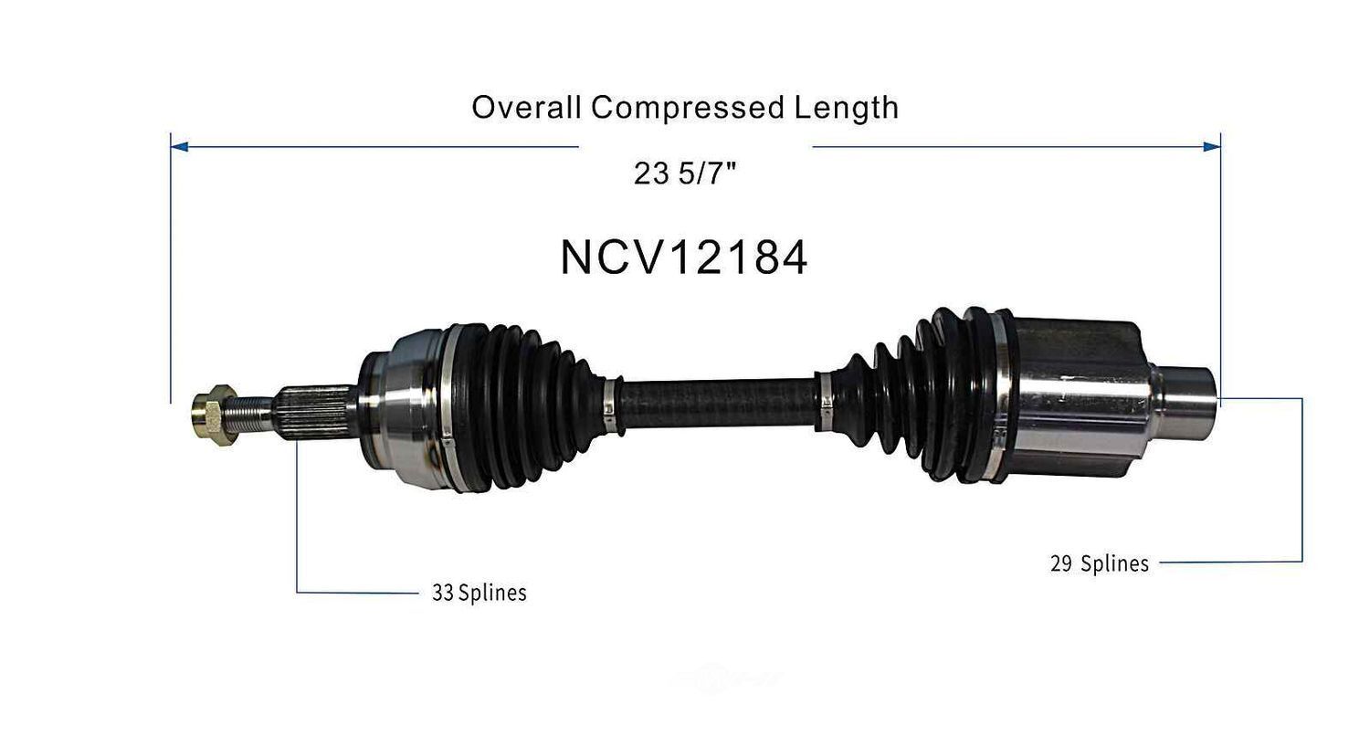 Axle Shaft Assy- CV Shaft   GSP North America   NCV12184
