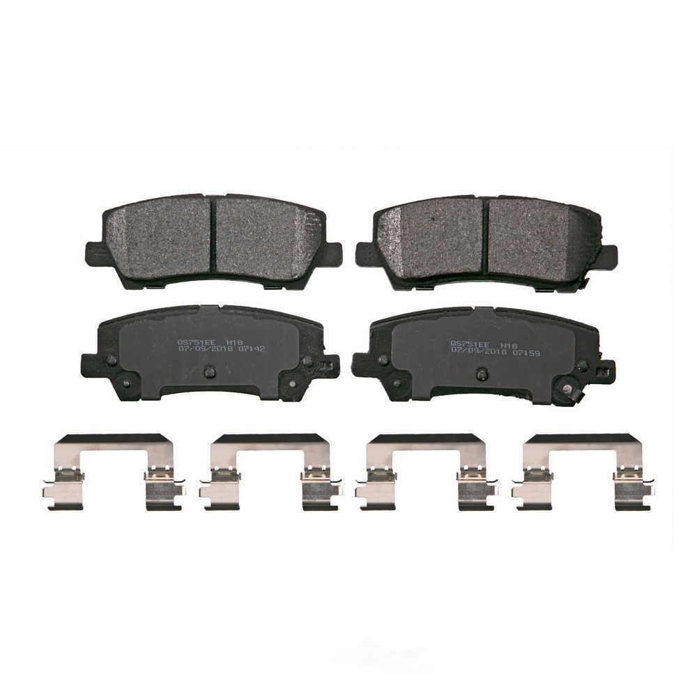 Rr Semi-Met Brake Pads  Wagner  ZX1810