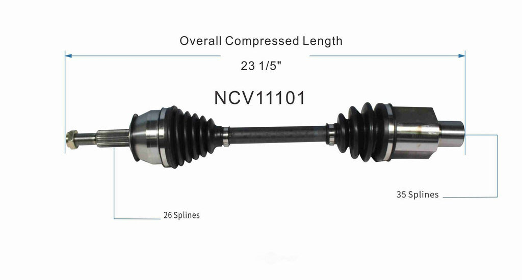 Left New CV Complete Assy   GSP North America   NCV11101