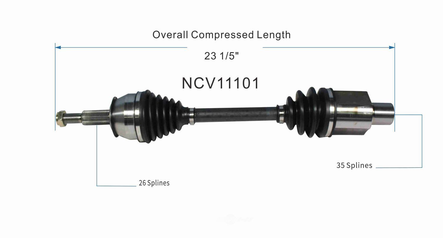 Left New CV Complete Assy   GSP North America   NCV11101