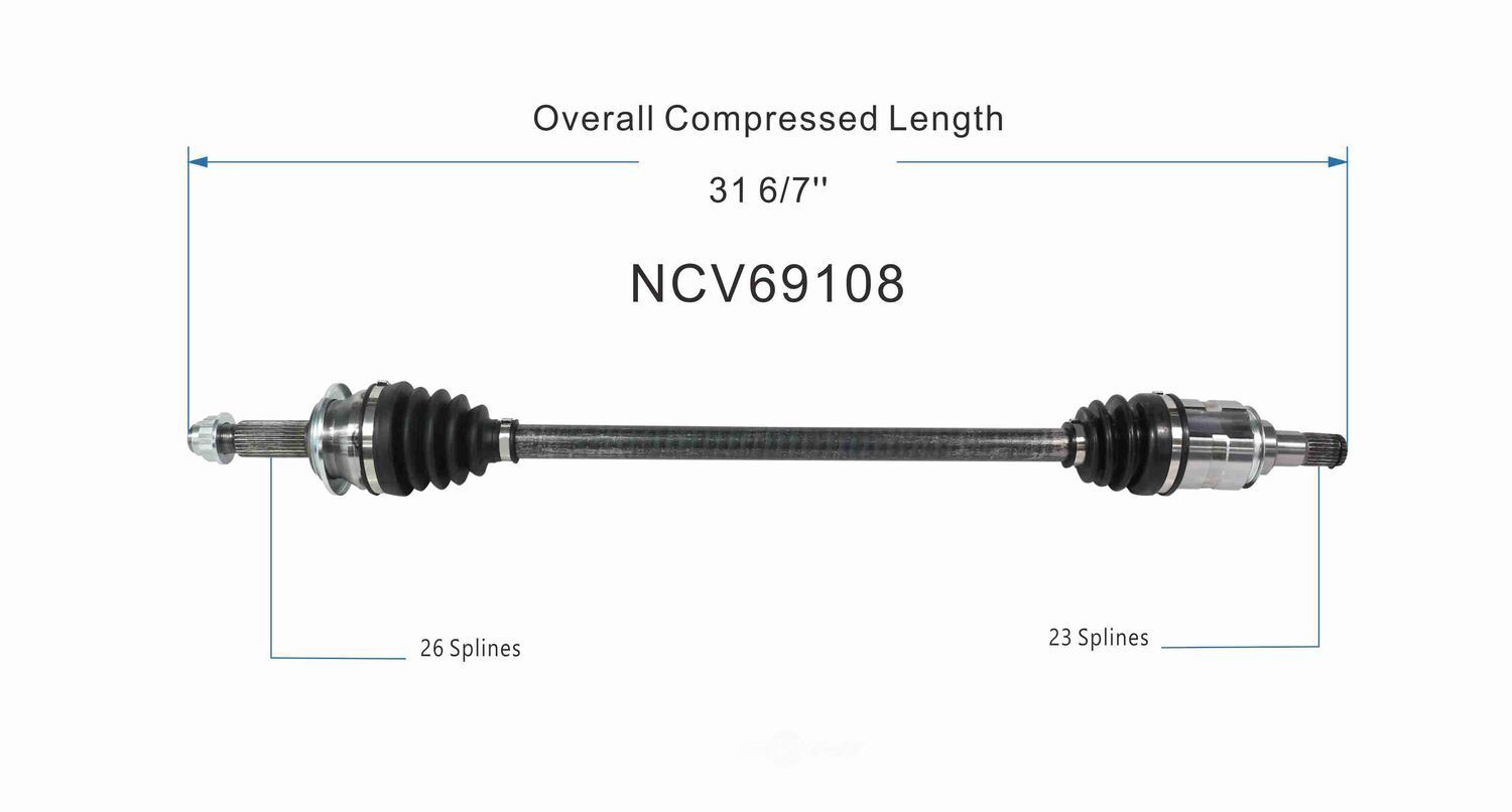 Right New CV Complete Assy   GSP North America   NCV69108